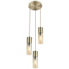 Globo Lighting Annika závesné svietidlo 3x25 W zlatá-jantárová 21000-3HM