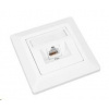 Solarix Zásuvka CAT6 UTP 1 x RJ45 pod omítku bílá SX9-1-6-UTP-WH 23100097