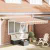 VidaXL Zvinovacia markíza s viacfarebným povrchom 300 x 250 cm Tkanina
