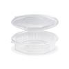 Menu misa (PP) Ripboxx Meal nedelená osemboká priehľadná 1200ml [25 ks]