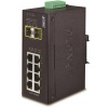 Planet IGS-1020TF Priemyselný Switch 8x 10/100/1000T, 2x 100/1000X SFP, -40~+75°C