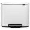 Brabantia BO pedálový kôš 11+23L biela
