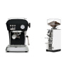 Ascaso Dream ONE, Dark Black + Eureka Mignon Libra, CR white