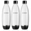 SET 3x FLAŠE 3x 1L NA VODU SodaStream Fuse čierne