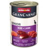 Konzerva Gran Carno Senior hovädzie + jahňacie mäso 400 g