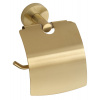 SAPHO X-ROUND GOLD držiak toaletného papiera s krytom, zlato mat XR732GB