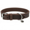 Trixie Kožený obojok RUSTIC M-L: 42-48 cm/ 25 mm, tmavě-hnědá