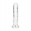 Realrock Realistické dildo s prísavkou 15,5 cm transparentné