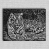 Obraz Tiger 01 Čierna 100x75 cm