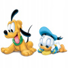 CUKROVÁ TLAČ jedlý obrázok na tortu Cukrová hmota Myšiak Mickey Pes Pluto Kačica D