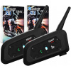 2x INTERKOM INTERCOM MOTOCYKLOVÝ EJEAS V6 PRO BT5