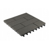 Kompozitná terasová dlažba 0,3 x 0,3 m, hnedá