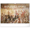 NOTIQUE Nástenný kalendár Slovanská epopej – Alfons Mucha 2026, 48 x 33 cm
