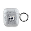 Karl Lagerfeld PU Embossed Choupette Head Puzdro na AirPods 1/2 KLA2PGCHPS