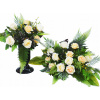 Veniec, kvety ikebana na hrob - Veľká kytica kytice na hrob cintorín ako živé!