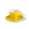 ClubHouse šálka s podšálkou Gardenia, 65 ml, set 6 ks, žltá
