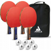 Joola JOOLA FAMILY STOLNÝ TENIS SET 4 SÚŤAŽNÉ RAKETY 6 POKROČILÝCH LOPTÍK