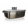 Banquet Pekáč s nepřilnavým povrchem METALLIC PLATINUM 40x22x16,5 cm s aroma knobem