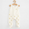 Dojčenské dupačky z organickej bavlny New Baby Olivy Béžová 56 (0-3m)