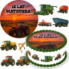 MEGA SADA XXL JEDLÝ OBRÁZOK NA TORTU TRAKTOR TRAKTORY TRAKTOR + DARČEK TEXT