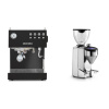 Ascaso Steel DUO, Black + Rocket Espresso FAUSTO 2.1, chrome