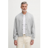 Tommy Hilfiger bunda bomber pánska bavlnená MW0MW42470 sivá M