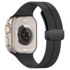 Techsuit - Náhradný remienok - Apple Watch 1/2/3/4/5/6/7/8/9/SE/SE 2/Ultra/Ultra 2 42/44/45/49mm - Čierna KP29285