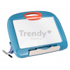 Cestovný tablet na kreslenie Travel Slate Smoby skladací ľahko prenosný so zmazateľnou fixkou handričkou a 4 papiermi