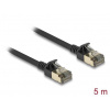 Delock Síťový kabel RJ45 Cat.8.1, F/FTP Slim Pro, 5 m, černý 80342