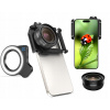 Objektív APEXEL HD Zoom Makro HD + LAMPA ring Led Telefón Smartfón