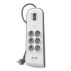 Belkin Belkin přepěťová ochrana BSV604 - 6-zásuvka, 2xUSB/2.4A, 2m