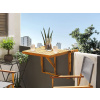 BELIANI Skladací stôl na balkón svetlý drevený agátové drevo 60 x 40 cm balkón záhrada terasa