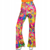 Hippie nohavice s farebnými kvetmi L/XL