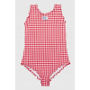 Detské plavky - Jeden -kus outfit Tommy Hilfiger 158 biely, červený (Tommy Hilfiger Checkered plavky 14-16 1FBA)