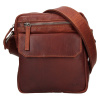Pánska kožená taška cez rameno Lagen SAMUEL hnedá