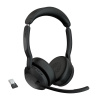 Jabra Evolve2 55/Stereo/ANC/USB/BT-USB/Bezdrôt/Čierna