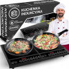 INDUKČNÁ VARNÁ DOSKA DVOJITÁ PRENOSNÁ DOTYKOVÁ 4000 W
