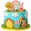 Sada dekorácií na tortu Prasiatko Peppa 11 El. 2D