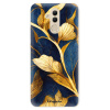 Silikónové puzdro iSaprio - Gold Leaves - Huawei Mate 20 Lite