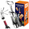 Vývrtka na víno Kadax 18cm strieborná K153