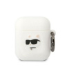 Kryt Karl Lagerfeld Case Apple Airpods 1 / 2 Kla2Runchh (3D Sil Nft Choupette) White