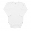 Luxusné bavlnené body dlhý rukáv New Baby - biele 80 (9-12m)