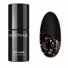 NeoNail Top Glow vrchný lak na nechty Gold Flakes 7,2 ml