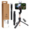 Selfie tyč s selfie lampou, držiak na fotografie Bizon tripod s diaľkovým ovládaním