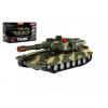 Teddies Tank plast 20cm na setrvačník na baterie se světlem se zvukem v krabici 24x16x11cm