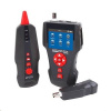 XtendLan LAN Cable Tester TLCD80 s LCD, koax, Cat3/Cat5E/Cat6, UTP/STP, USB, PoE, ping, sonda, protismyčka TLCD80