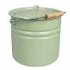 Strömshaga Zelené smaltované vedro s vekom Emil´s Enamel Green - Ø 28*27 cm / 12L - Strömshaga