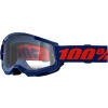 100% Strata 2, MX okuliare - Navy/Clear Lens