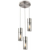 Globo Lighting Annika závesné svietidlo 3x25 W dymová-strieborná 21000-3HN