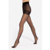 BODY PLUS SIZE FASHION- 02 VZOROVANÉ PANČUCHY nero 3 PLUS